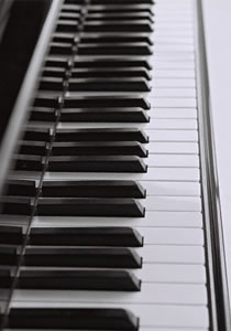 the piano